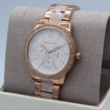  Shop Authentic Michael Kors Tibby Chronograph White Dial Rose Gold Steel Strap Watch For Men - MK7293 - Luxxuri