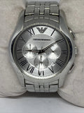  Shop Authentic Emporio Armani Velente Chronograph Quartz Silver Dial Silver Steel Strap Watch For Men - AR1702 - Luxxuri