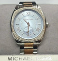  Shop Authentic Michael Kors Bryn Quartz Blue Dial Two Tone Steel Strap Watch For Women - MK6136 - Luxxuri