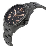  Shop Authentic Fossil Cecile Multi Function Crystals Black Dial Black Steel Strap Watch for Women - AM4522 - Luxxuri