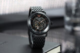  Shop Authentic Emporio Armani Automatic Multifunction Black Dial Black Mesh Bracelet Watch For Men - AR60025 - Luxxuri