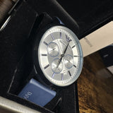  Shop Authentic Emporio Armani Renato Chronograph Silver Dial Blue Silicone Strap Watch For Men - AR11026 - Luxxuri