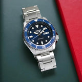  Shop Authentic Seiko 5 Sports Automatic Analog Blue Dial Silver Steel Strap Watch For Men - SRPD51K1 - Luxxuri