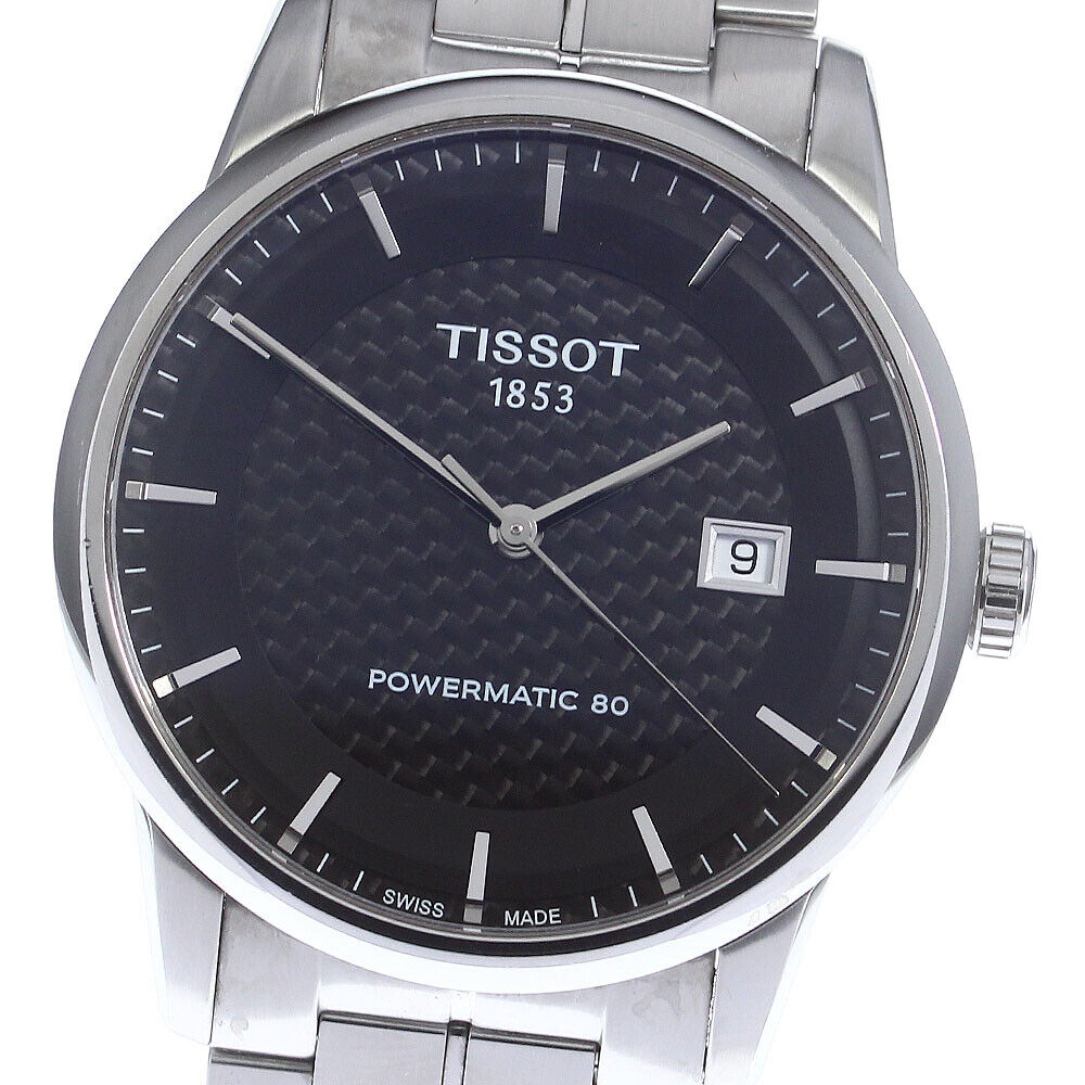  Shop Authentic Tissot Luxury Powermatic 80 Black Dial Silver Steel Strap Watch for Men - T086.407.11.201.02 - Luxxuri