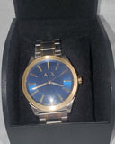  Shop Authentic Armani Exchange Nico Quartz Blue Dial Two Tone Steel Strap Watch For Men - AX2332 - Luxxuri