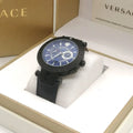  Shop Authentic Versace V Race Chronograph Quartz Blue Dial Blue Leather Strap Watch For Men - VEBV00419 - Luxxuri