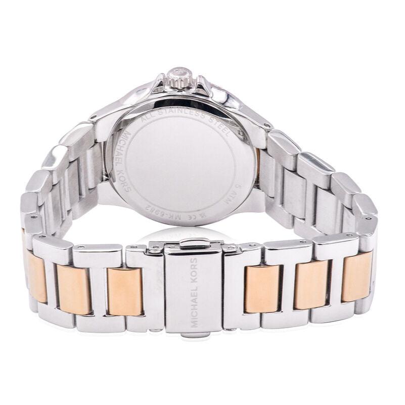  Shop Authentic Michael Kors Camille Multifunction Silver Dial Two Tone Steel Strap Watch For Women - MK6982 - Luxxuri