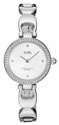 Coach Park Crystals Silver Dial Silver Steel Strap Watch for Women - 14503170