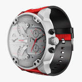  Shop Authentic Diesel Mr Daddy 2.0 Chronograph Grey Dial Red Rubber Strap Watch For Men - DZ7423 - Luxxuri