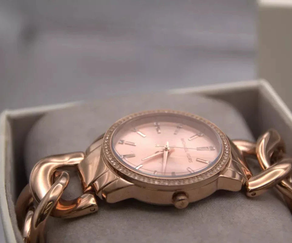  Shop Authentic Michael Kors Nini Quartz Crystals Rose Gold Dial Rose Go Watch For Women - MK3236 - Luxxuri