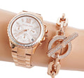  Shop Authentic Michael Kors Everest Chronograph Silver Dial Rose Gold Steel Strap Watch For Women - MK7213 - Luxxuri