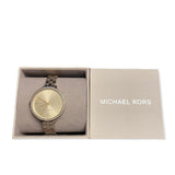  Shop Authentic Michael Kors Charley Three-Hand Quartz Gold Dial Gold Steel Strap Watch for Women - MK4399 - Luxxuri