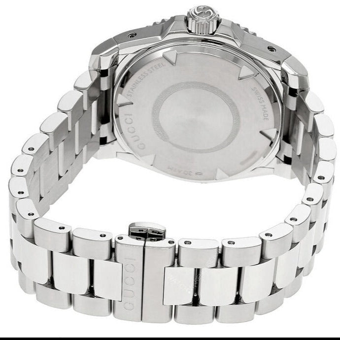  Shop Authentic Gucci Dive Automatic Silver Dial Silver Steel Strap Watch for Men - YA136354 - Luxxuri