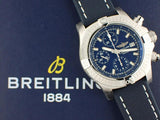  Shop Authentic Breitling Avenger Chronograph 43 Blue Dial Blue Nylon Strap Watch for Men - A13385101C1X1 - Luxxuri