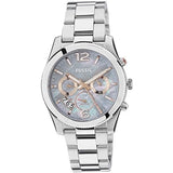  Shop Authentic Fossil Perfect Boyfriend Mother of Pearl Blue Dial Silver Steel Strap Watch for Women - ES3880 - Luxxuri