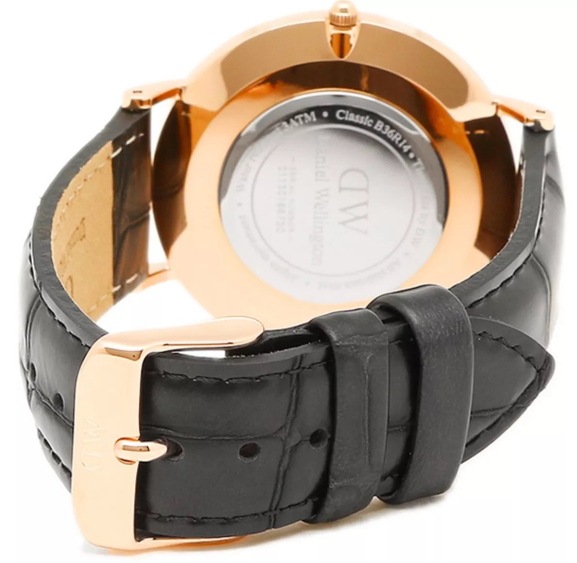  Shop Authentic Daniel Wellington Classic Reading Black Dial Black Leather Strap Watch For Women - DW00100141 - Luxxuri