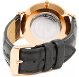  Shop Authentic Daniel Wellington Classic Reading Black Dial Black Leather Strap Watch For Women - DW00100141 - Luxxuri