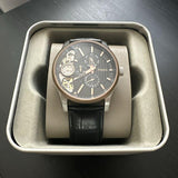  Shop Authentic Fossil Twist Multi-Function Chronograph Black Dial Black Leather Strap Watch for Men - ME1099 - Luxxuri