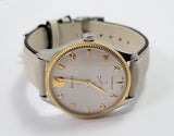  Shop Authentic Gucci G Timeless Automatic Silver Dial Beige Leather Strap Watch For Men - YA126348 - Luxxuri