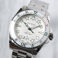  Shop Authentic Gucci Dive Quartz White Dial Silver Steel Strap Watch For Men - YA136336 - Luxxuri