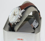  Shop Authentic Fossil Retro Pilot Chronograph Silver Dial Brown Leather Strap Watch for Men - FS5809 - Luxxuri