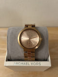  Shop Authentic Michael Kors Garner Quartz Rose Gold Dial Rose Gold Steel Strap Watch For Women - MK6409 - Luxxuri