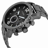  Shop Authentic Fossil Nate Chronograph Gunmetal Dial Grey Steel Strap Watch for Men - JR1437 - Luxxuri
