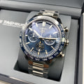  Shop Authentic Tag Heuer Carrera Chronograph Blue Dial Silver Steel Strap Watch for Men - CBN2A1A.BA0643 - Luxxuri