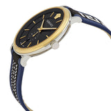  Shop Authentic Versace  V-Circle Black Dial Blue Leather Strap Watch for Men - VEBQ01419 - Luxxuri