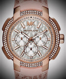  Shop Authentic Michael Kors Sidney Multifunction White Dial Pink Silicone Strap Watch For Women - MK7222 - Luxxuri