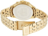  Shop Authentic Tommy Hilfiger Ari Multifunction Diamonds Silver Dial Gold Steel Strap Watch for Women - 1781977 - Luxxuri