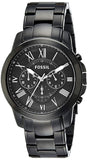  Shop Authentic Fossil Grant Chronograph Black Dial Black Steel Strap Watch for Men - FS4832 - Luxxuri