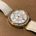 Shop Authentic Swarovski Citra Sphere Chrono White Dial White Leather Strap Watch for Women - 5080602 - Luxxuri