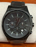  Shop Authentic Armani Exchange Chronograph Black Dial Black Steel Strap Watch for Men - AX1058 - Luxxuri