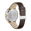  Shop Authentic Versace V Metal Icon Quartz Silver Dial Brown Leather Strap Watch For Men - VQL010015 - Luxxuri
