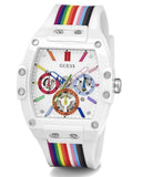  Shop Authentic Guess Phoenix Analog White Dial White Silicone Strap Watch for Men - GW0720G1 - Luxxuri