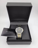  Shop Authentic Movado Veturi Quartz Black Dial Two Tone Steel Strap Watch for Women - 0606933 - Luxxuri