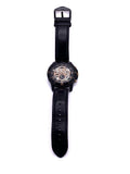  Shop Authentic Fossil Grant Sport Automatic Skeleton Black Dial Black Leather Strap Watch for Men - ME3138 - Luxxuri