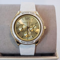  Shop Authentic Michael Kors Jessa Quartz Gold Dial White Silicone Strap Watch For Women - MK7267 - Luxxuri