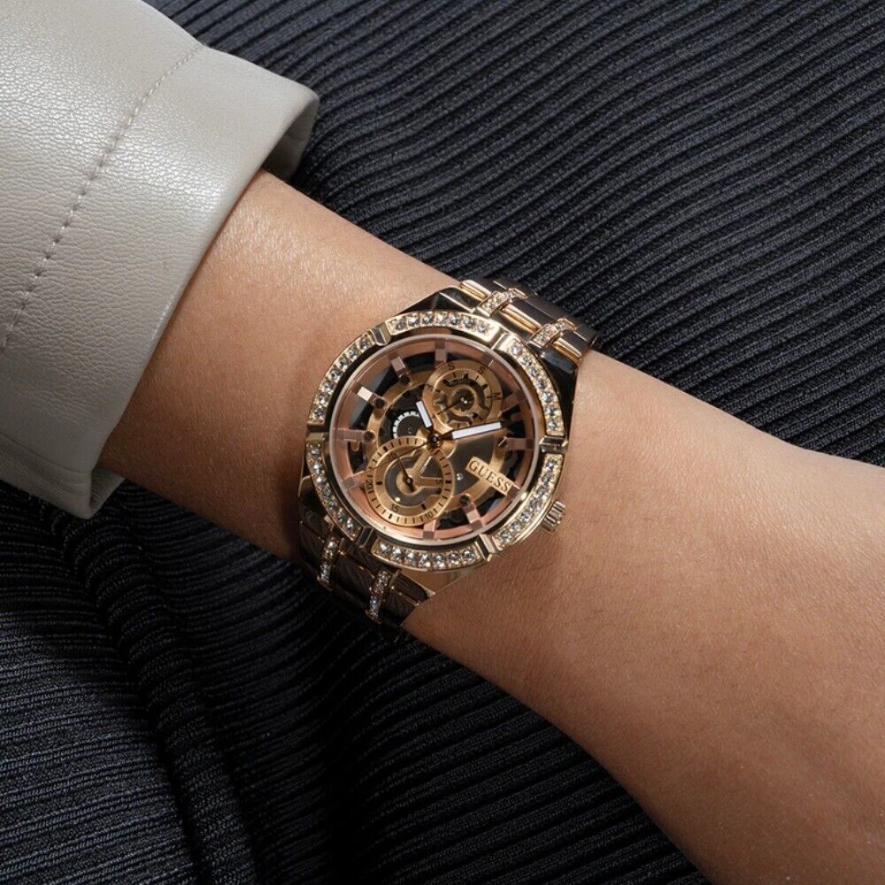  Shop Authentic Guess Allara Quartz Rose Gold Dial Rose Gold Steel Strap Watch For Women - GW0604L3 - Luxxuri