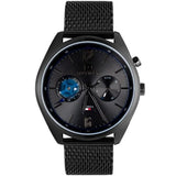  Shop Authentic Tommy Hilfiger Deacon Analog Black Dial Black Mesh Bracelet Watch for Men - 1791547 - Luxxuri