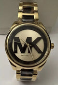  Shop Authentic Michael Kors Janelle Three-Hand Gold Dial Two Tone Steel Strap Watch For Women - MK7136 - Luxxuri