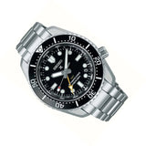  Shop Authentic Seiko Prosprex Dark Depths GMT Automatic Black Dial Silver Steel Strap Watch For Men - SPB383J1 - Luxxuri