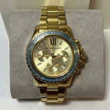  Shop Authentic Michael Kors Everest Chronograph Gold Dial Gold Steel Strap Watch For Women - MK7210 - Luxxuri