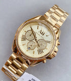  Shop Authentic Michael Kors Bradshaw Quartz Gold Dial Gold Steel Strap Watch For Women - MK6538 - Luxxuri