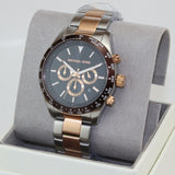  Shop Authentic Michael Kors Layton Chronograph Black Dial Two Tone Steel Strap Watch For Men - MK8913 - Luxxuri