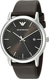  Shop Authentic Emporio Armani Kappa Quartz Black Dial Brown Leather Strap Watch For Men - AR80008 - Luxxuri