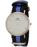  Shop Authentic Daniel Wellington Classic Swansea White Dial Two Tone Nylon Strap Watch For Women - 0504DW - Luxxuri