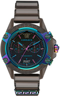  Shop Authentic Versace Icon Active Chronograph Quartz Black Dial Black Steel Strap Watch For Men - VEZ701022 - Luxxuri