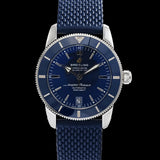  Shop Authentic Breitling Superocean Heritage B20 Automatic 42 Blue Dial Blue Mesh Bracelet Watch for Men - AB2010161C1S1 - Luxxuri
